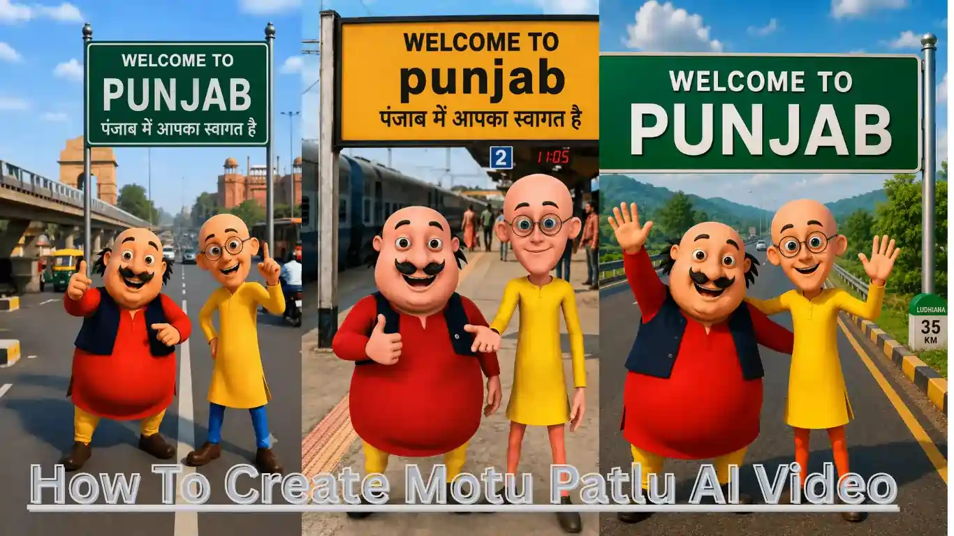 How To Create Motu Patlu AI Video City and Village Name Step By Step full guide