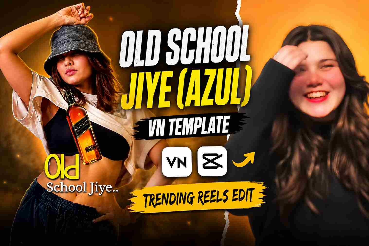 Old School Jiye (Azul) Trending Reels Edit Template 2026 (VN Code)