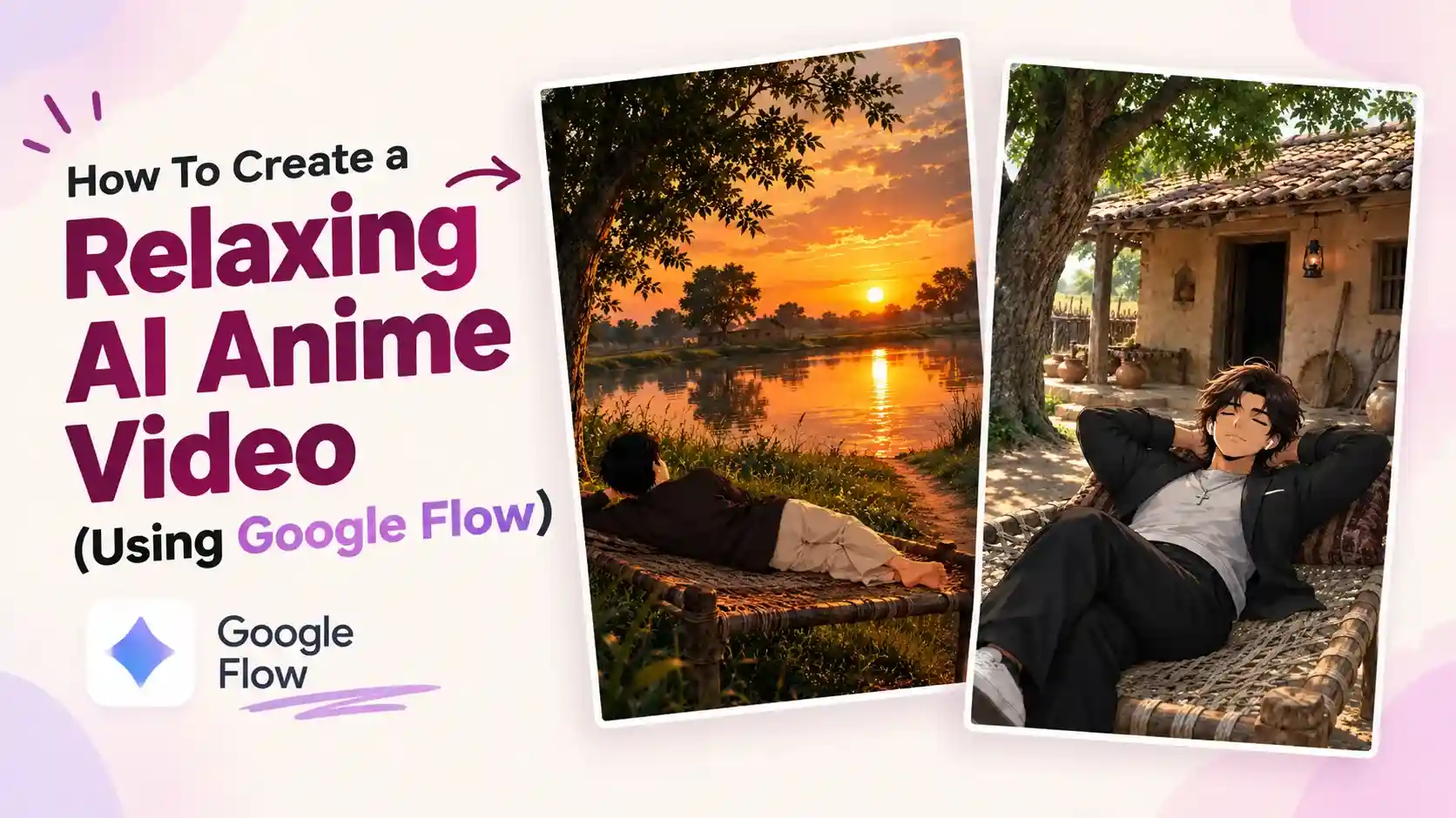 How To Create a Relaxing AI Anime Video (Using Google Flow) 